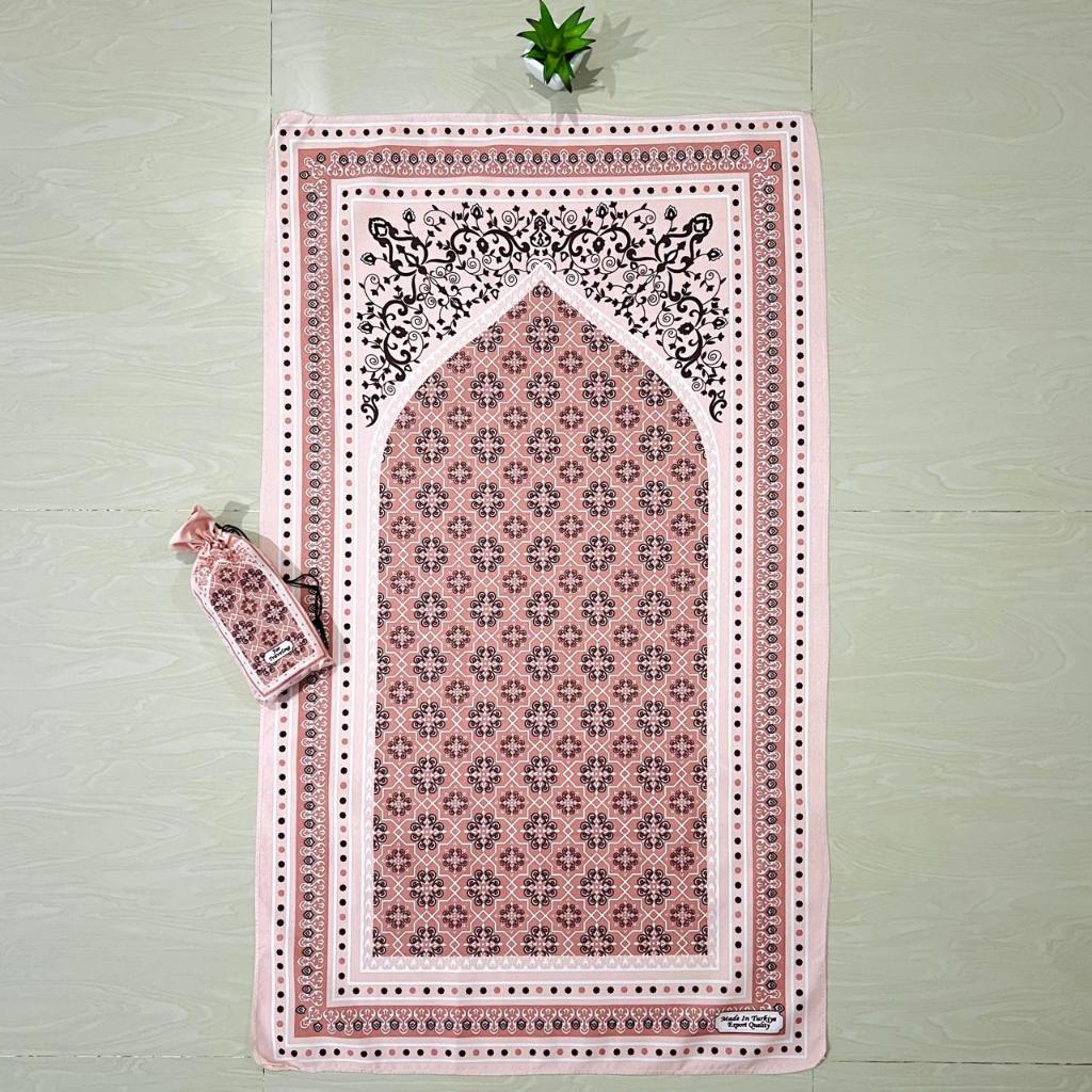 Jumbo Travel Prayer Rug 105 x 60 cm Free Pouch Can Choose Cyandclothing Motif Sejadah Travel