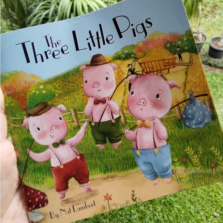 Nat Lambert The Three Little Pigs Preloved English Children's Story Book