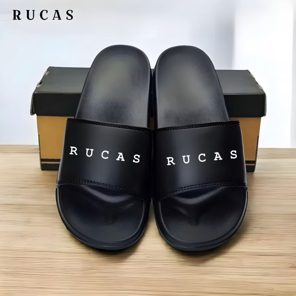 Rucas Eva Men's and Women's Slop Sandals UPPER LOKE Slide Sandals Original Glue-Free Distro Sandals size 36-44