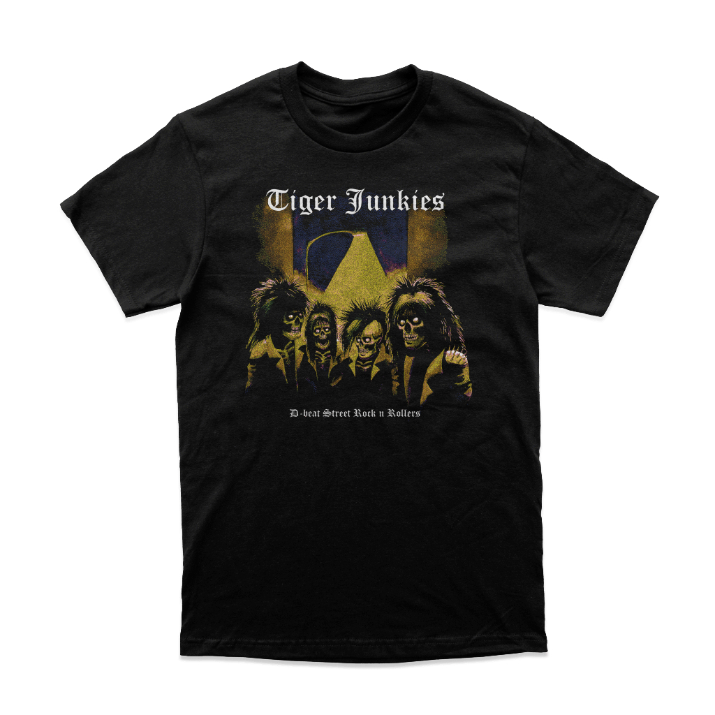 Tiger Junkies "D-beat Street" Band T-shirt merchandise