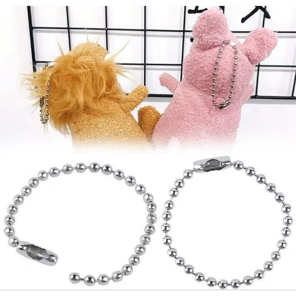 GANTUNGAN 10Pcs EANTAI NAIL CHAIN IRON HOOK PEPPER SEED CHAIN / CHAIN STRAP HANGER CHAIN MULTIPURPOSE SOUVENIR HOOK