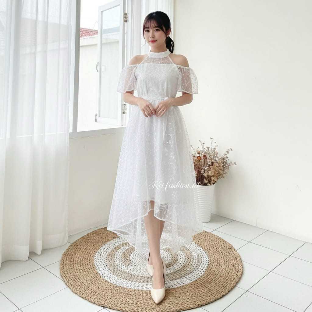 Soft and Comfortable Beautiful Girls Dress TrendyWanita Polite Clothing Trendy Christmas Latest 2026 Wedding Church Long Midi Thick BIG Size Deers Deres Press Body Dree Import Premium Real PicFashi - Charity PARTY Dress