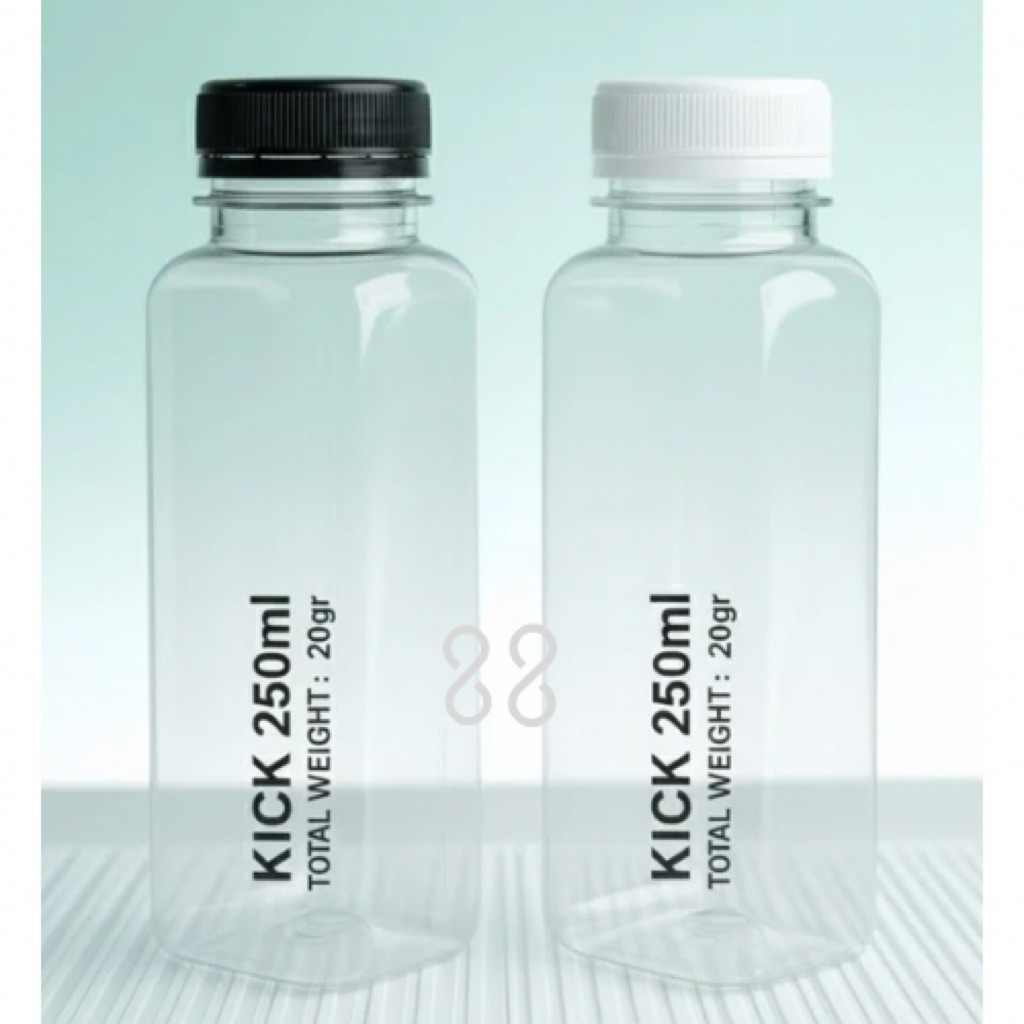 Kick Bottle 250ml/ Kale Bottle/ Box Juice Bottle/ Coffee Bottle Thaitea Bottle