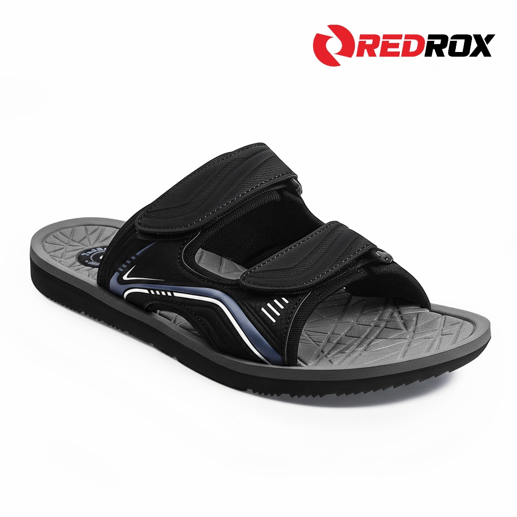 REDROX - Sendal Slide Pria AntiSlip NICE LOOK UP Kekinian STREET STYLE Sandal Karet - ZENO