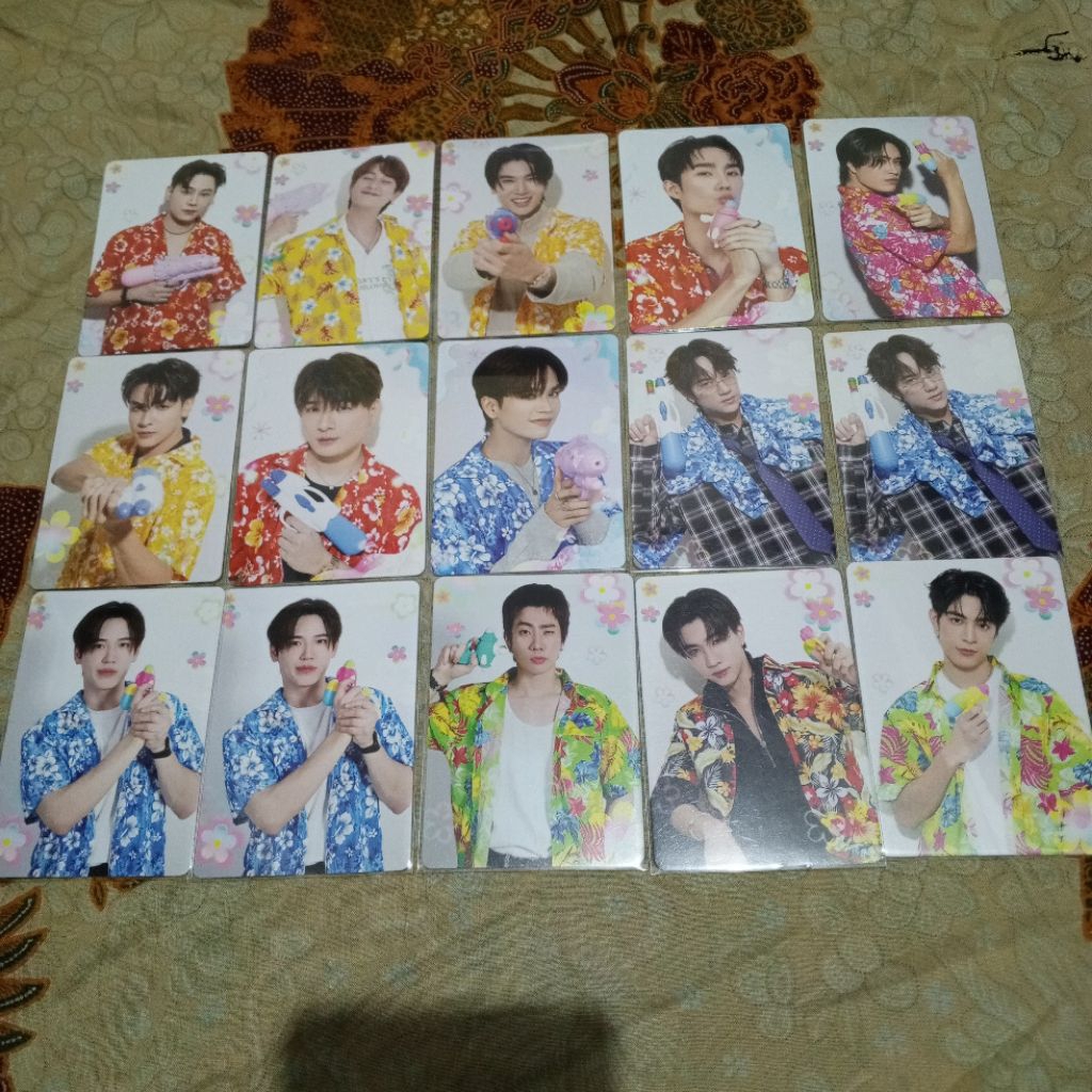 (Ready Stock Ina) Boys Collectible Random Card official (CC Songkran) GMMTV 2025 Boun Chimon Dunk Gemini Joong Krist Markji Nanon Newwie Off Perth Sea Talay