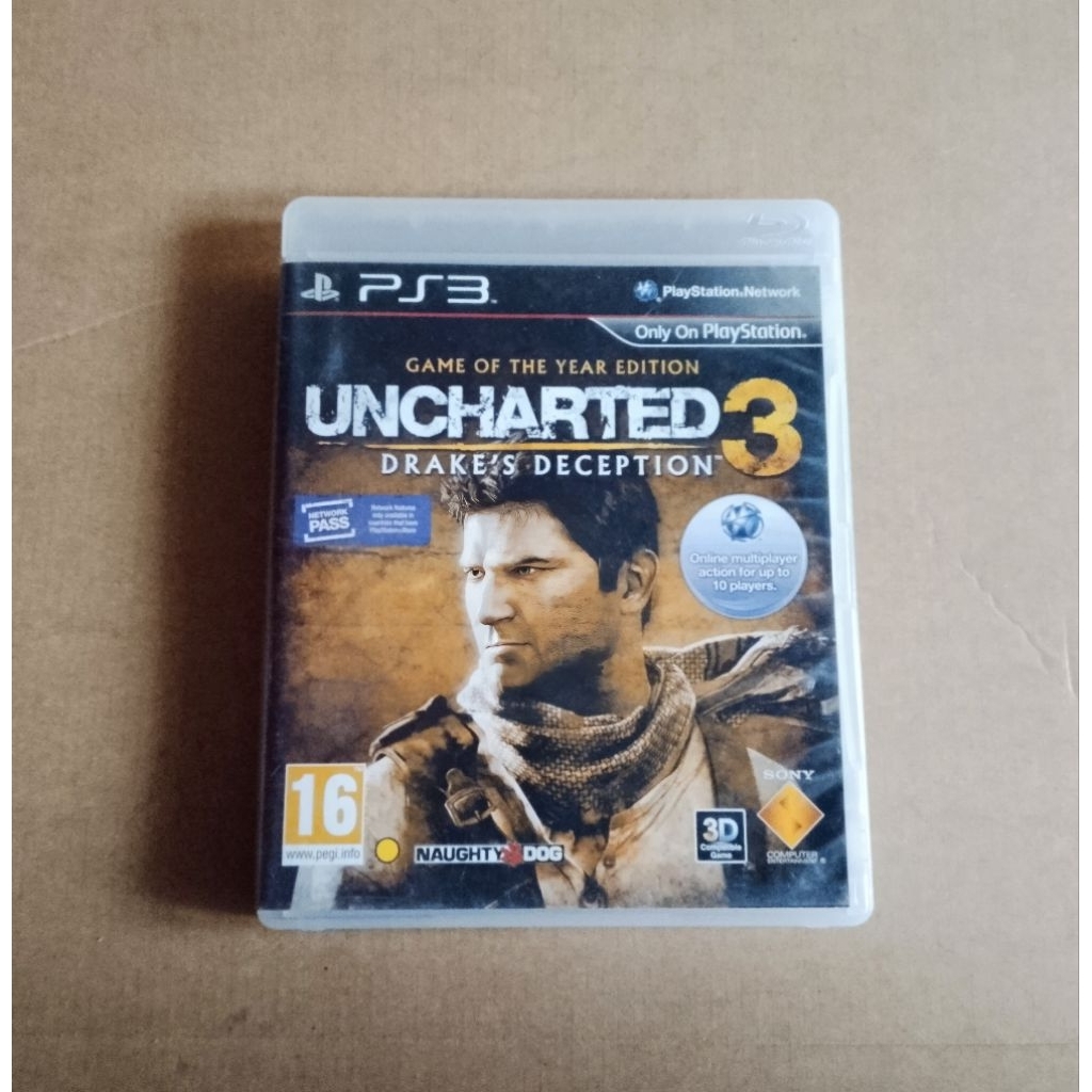 BD Cassette Game PS3 Uncharted 3 Drake'S Deception