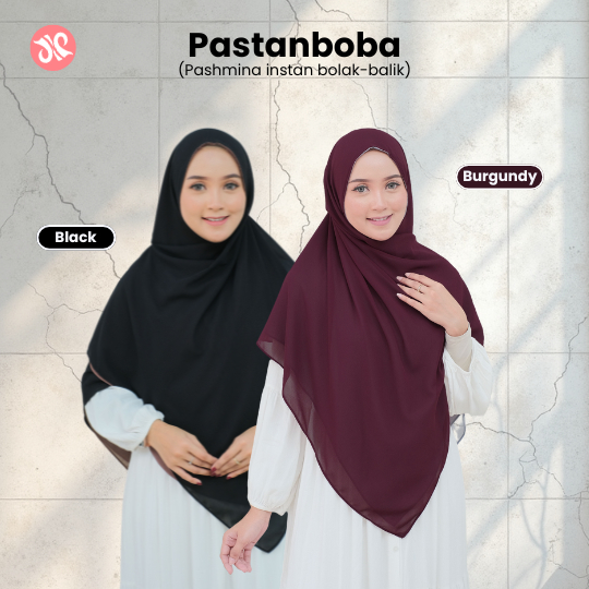 JANNAH RIVER Hijab Pastanboba Instant Pashmina Reversible Ceruty Babydoll Material Latest Instant Hijab