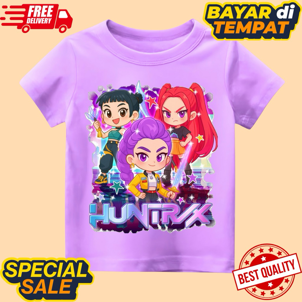 Huntrix Kpop short-sleeved girls' t-shirt