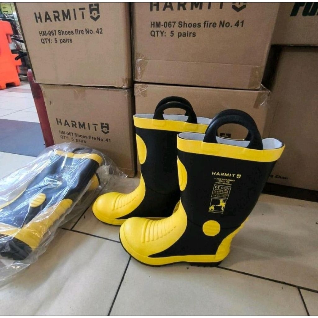 HARMIT Firefighter Boots - Fireman Boot Safety International Standard
