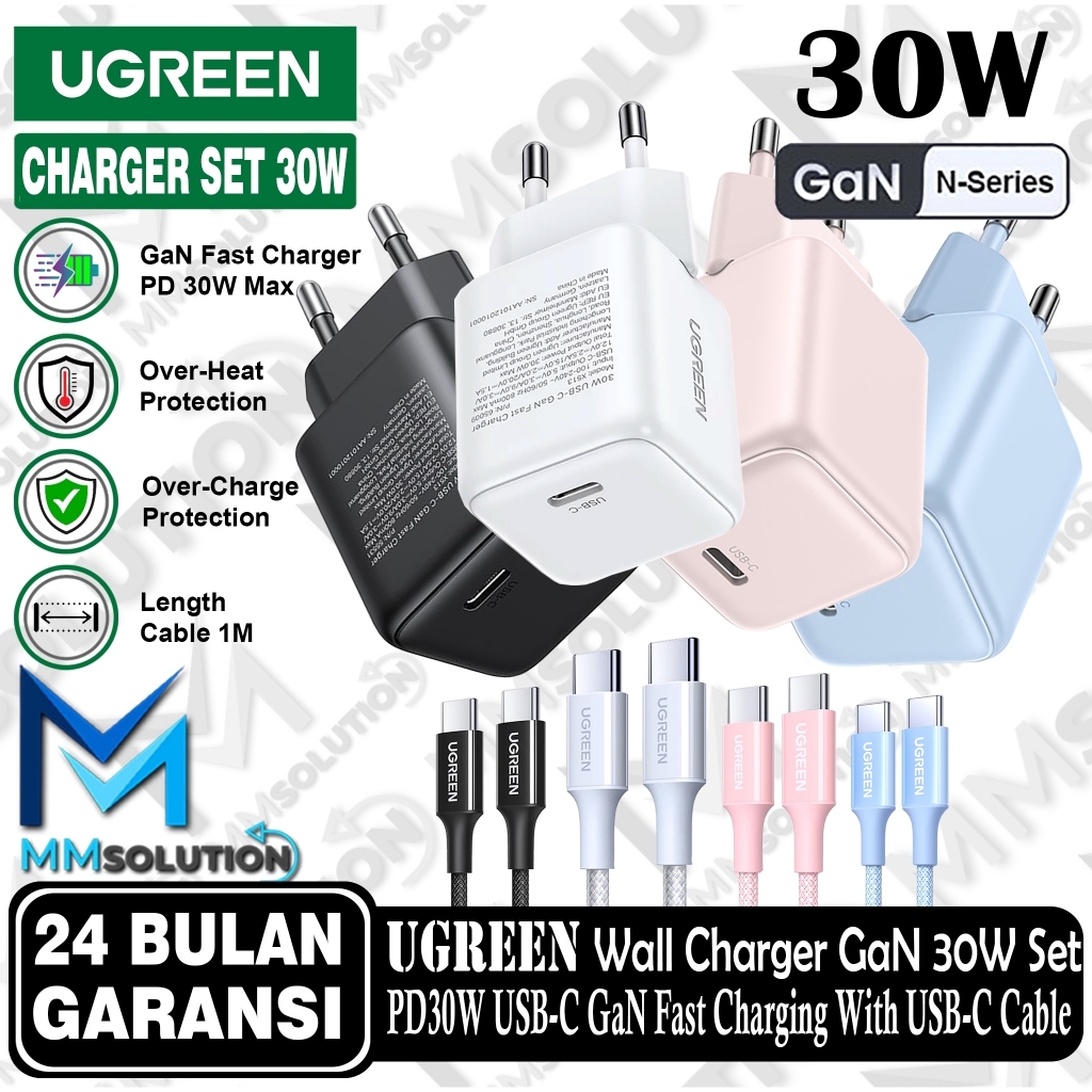 UGREEN GaN Fast Charger Pengecas Pantas PD (30W / 65W)