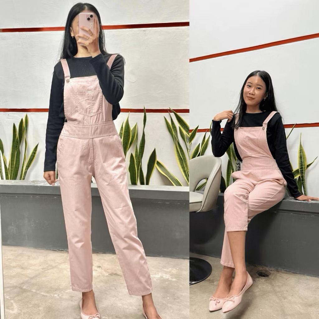 Cute Korean Style Women's Jumpsuit - Trendy Casual, Cool & Stylish Jumpsuit in soft colors