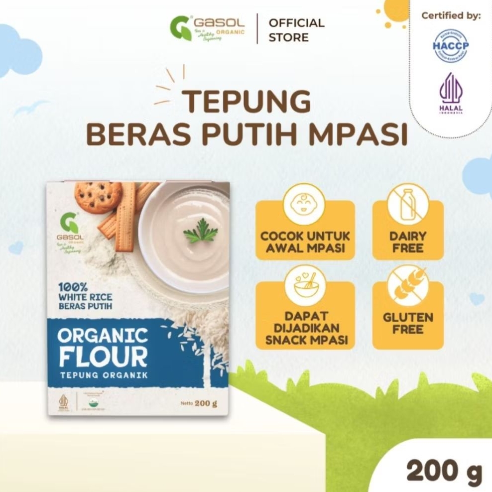 GASOL ORGANIC FLOUR WHITE RICE FLOUR MPASI