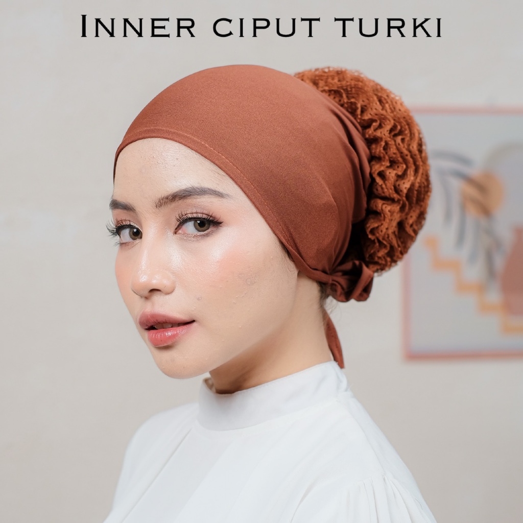 RIFANYHIJAB Inner Ciput Türkiye Jersey Bun Inner Hijab Turkey Premium Brukat Women