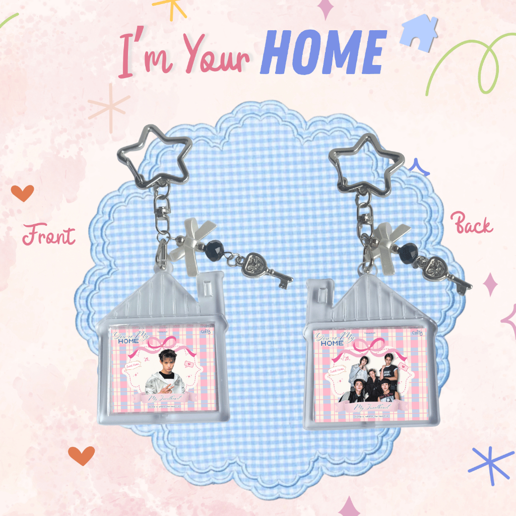 GANTUNGAN Home Keychain, Cortistic Version Home Keychain Keychain Cute Keychain Custom