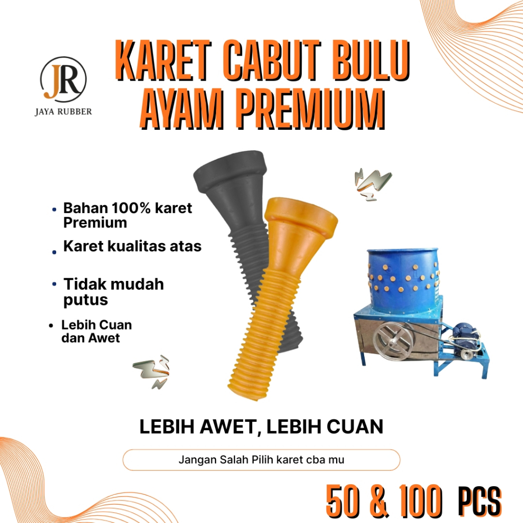 MESIN WHOLESALE FLEXIBLE AND DURABLE CHICKEN FEATHER REMOVAL MACHINE RUBBER 50 AND 100 PCS