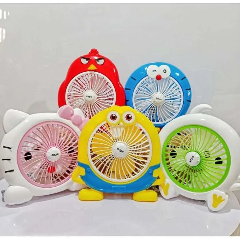 9 Inch Character Desk Fan with Attractive Design, Large Size 9 Inch, Suitable for Tables Table Fan Desk Fan