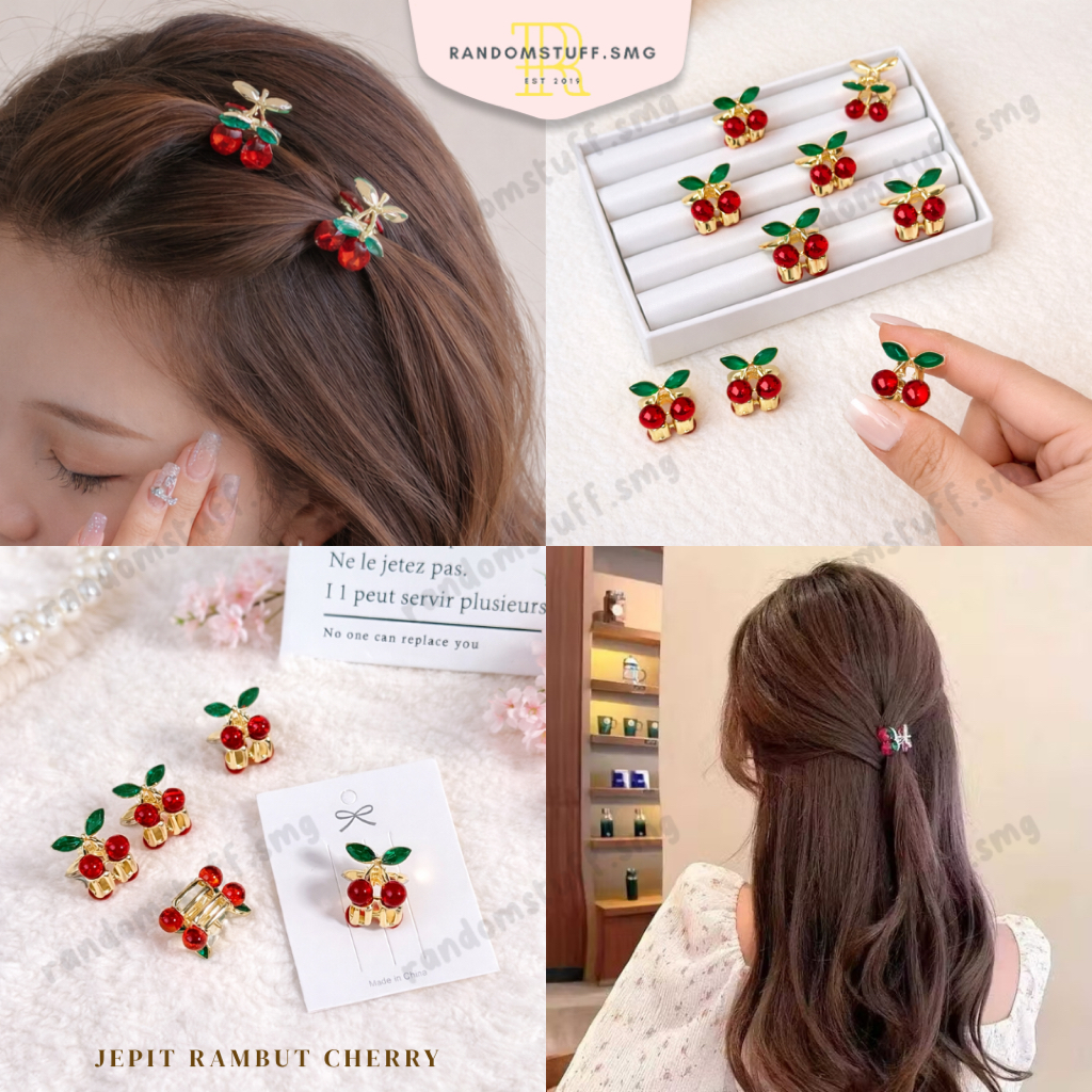 CHERRY JEDAI CHERRY CLIP MINI HAIR CLIP CHERRY MOTIF CHERRY BANGS JEDAI CHERRY HAIR CLIPS CHERRY BANGS CLIP CHERRY CLIP