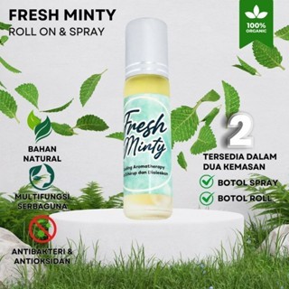 [AYUNA AY] [NEW YEAR EDITION] FRESHMINTY HERBAL PEPPERMINTOIL AROMATHERAPY WITH MENTHOL ROLL-ON MODEL CAN BE RID AND FIBERED