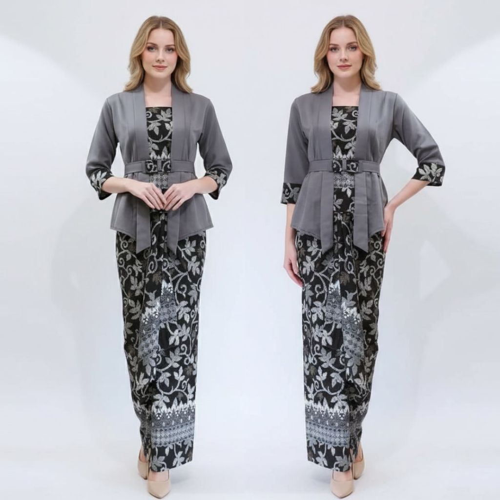 Modern Kebaya Set, Kutubaru Kebaya Set, Kartini Combi Elnira Grey Kebaya and Others