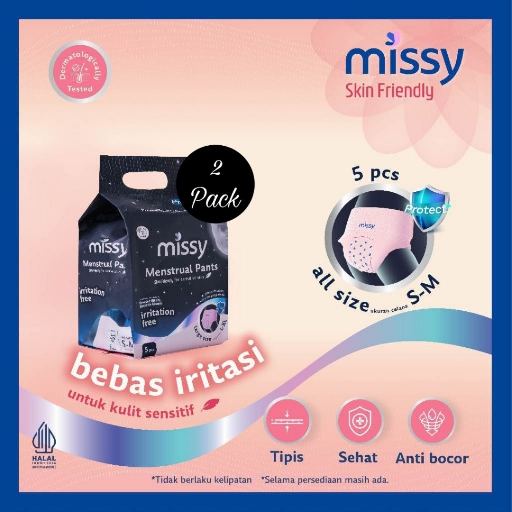 | 2+35PACK | MISSY SKIN FRIENDLY MENSTRUAL PANTS SERIES - women's sanitary napkins