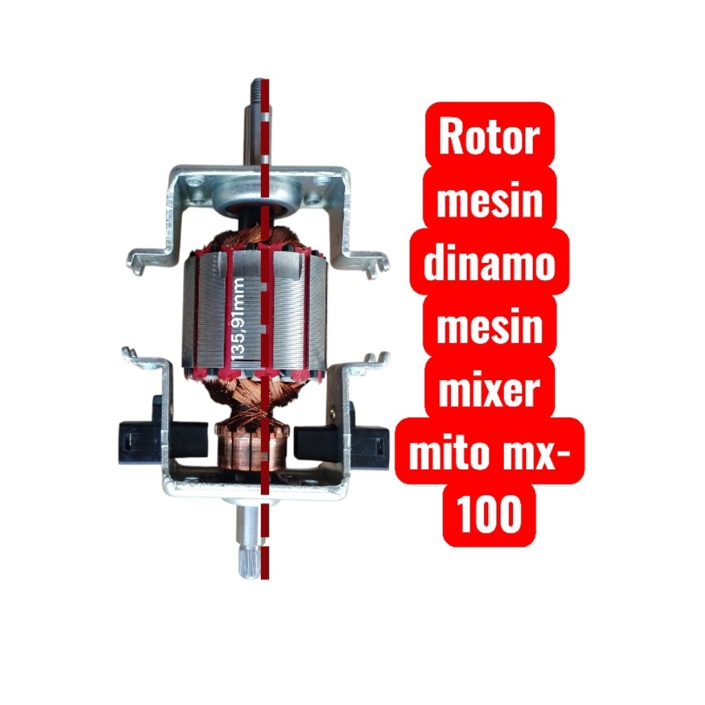 MESIN Original mito mx-100 mixer machine dynamo armature Rotor