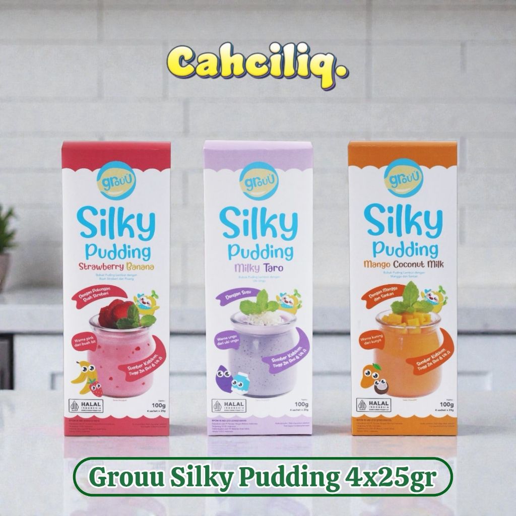 Grouu Silky Pudding 100gr (4x25gr) - Silky Pudding MPASI