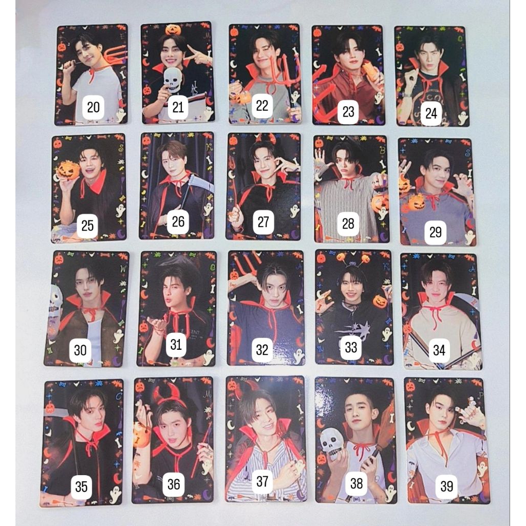 [OFFICIAL] Fanival from GMMTV Too Cute To Spook Collectible Card & Mesmerizing Photocard Pond Phuwin, William Est, Perth Santa, Joong Dunk, Gemini Fourth, Tay New, Lykn, Krist Singto, Ohm, Nanon,Force Book, Earth Mix