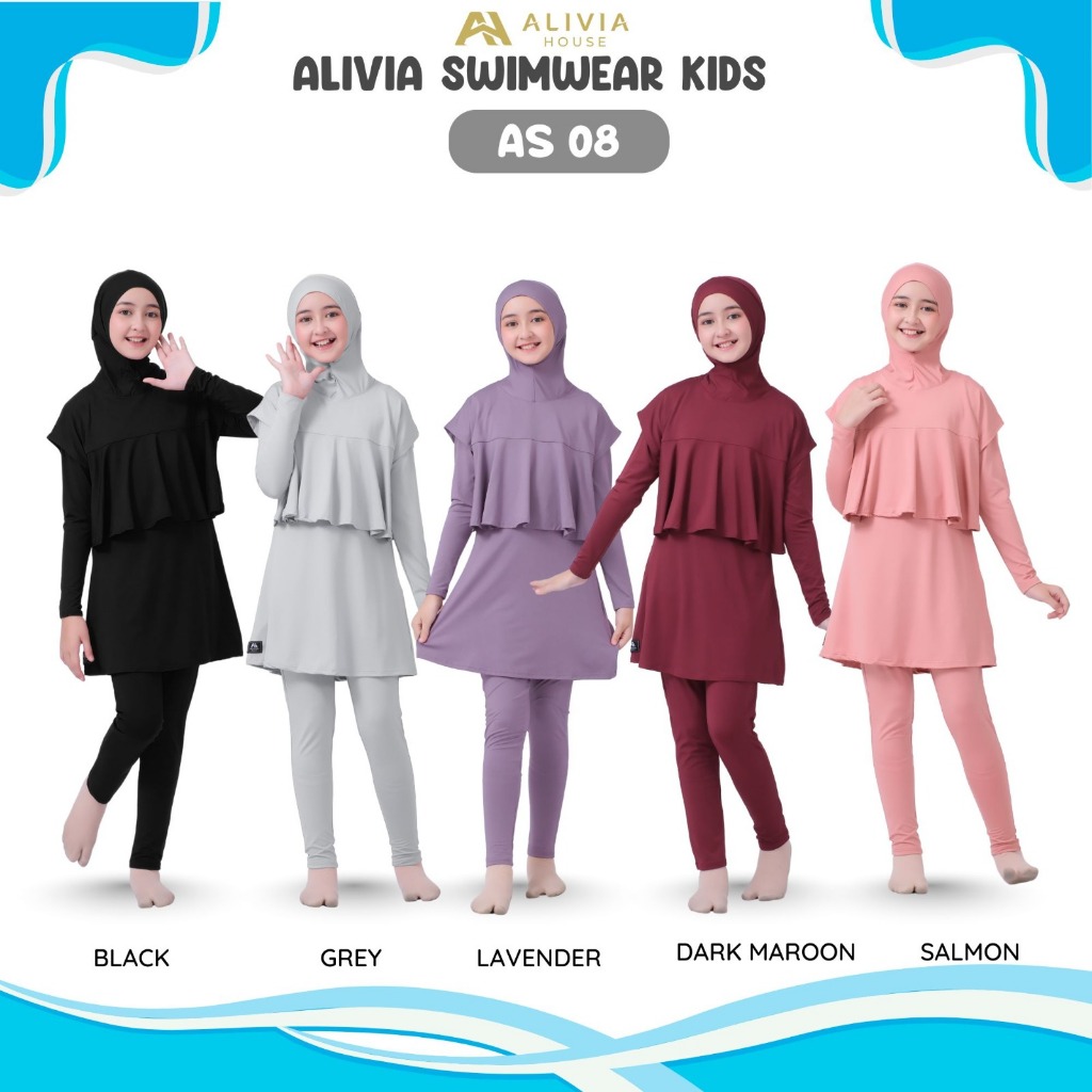 Alivia House - Alivia Swimwear for Teenagers AS08 - Muslim Swimwear for Teenage Girls AS08
