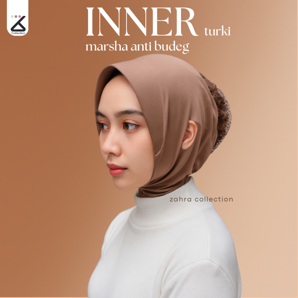 ZAHRACOLECTION - CIPUT PED EAR HOLE/ Inner Pad Marsha Ear Hole Premium Jersey Material Inner Neck