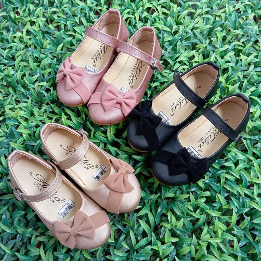Aulia Girls' Party Shoes with Ribbon Sling