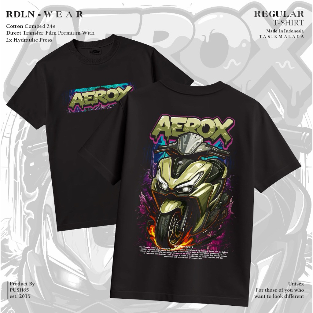 RDLN AEROX ALPHA TURBO | YAMAHA SUNMORI MOTORCYCLE T-SHIRT REGULAR FIT SHORT SLEEVE