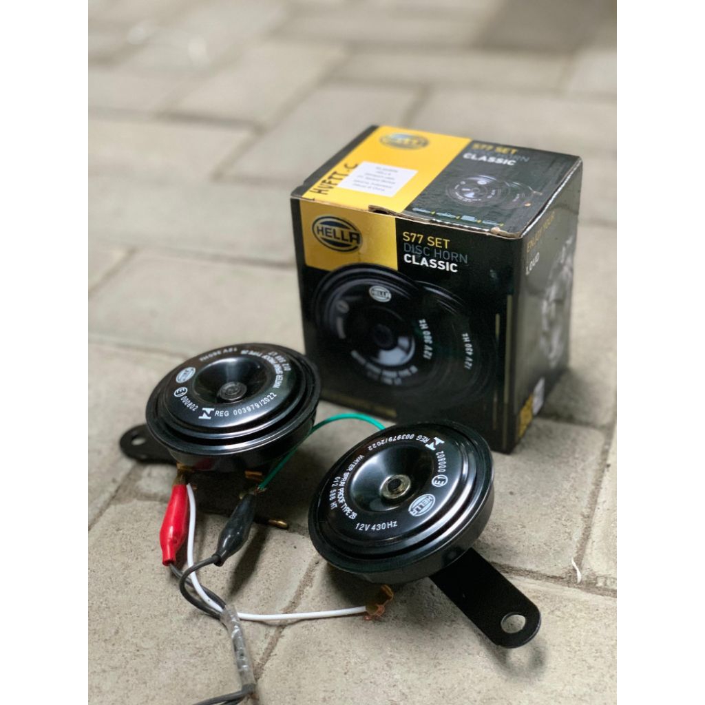 HELLA CLASSIC S77 12V HORN SET Horn Kereta Hon Kereta Kuat Bunyi