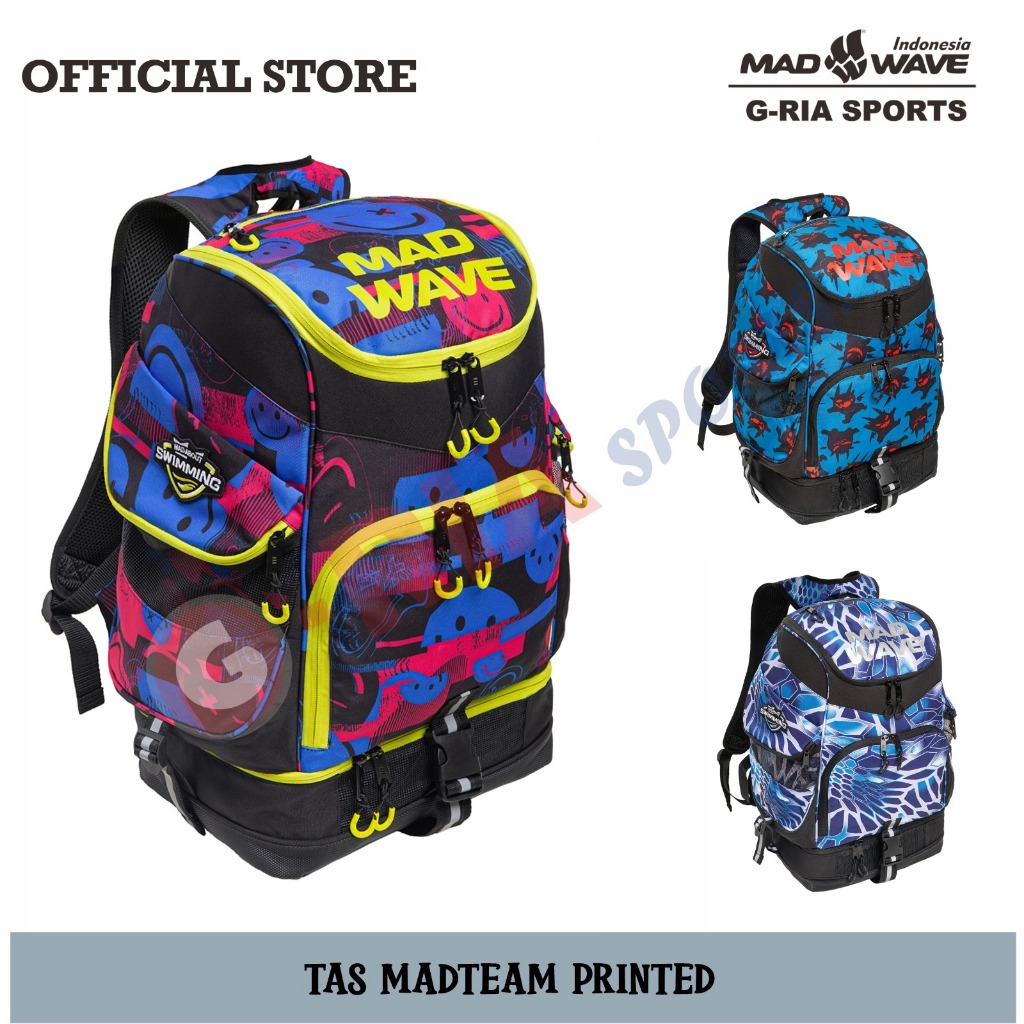 Mad Wave Original Mad Team Printed Backpack (Swimming equipment bag and others)