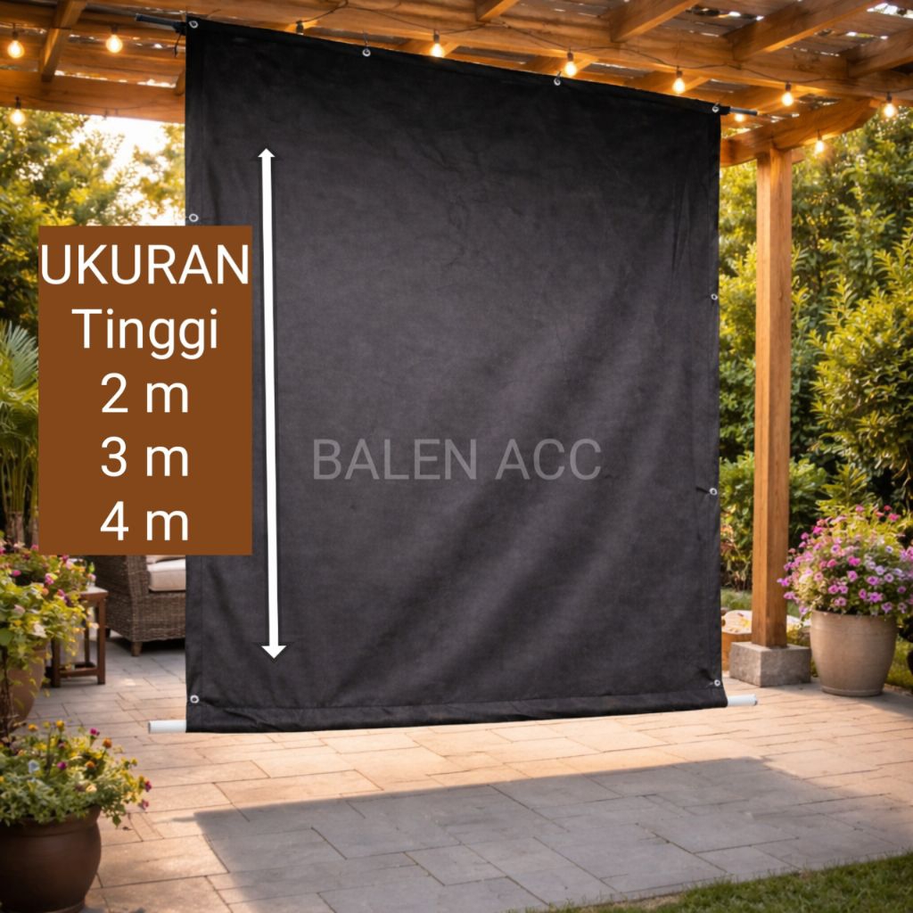 Curtains, Blinds, Window Covers, Skat Fabric, Screen Blinds, Outdoor Shade, Rollable, Waterproof, Heat, Rain, Function Like Bamboo, Roll, Pvc Plastic Paranet