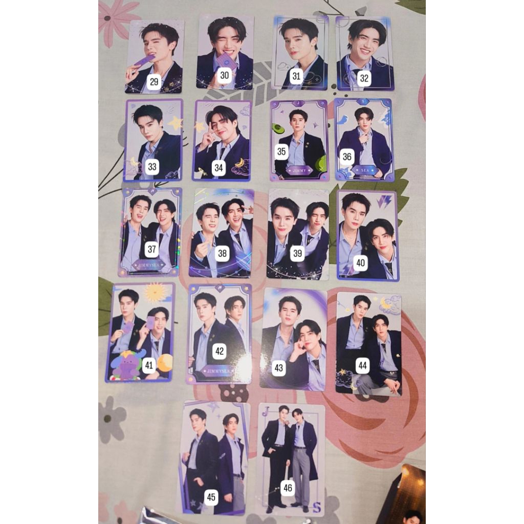 [Official] Collectible Card Official from GMMTV My Magic Prophecy Lucky In Love (Jimmy Sea), AWAKE Concert (Gemini Fourth), Invincible Fancon (Joss Gawin)