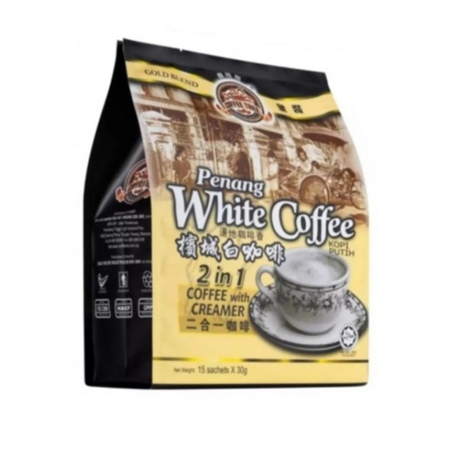 Coffee Tree Penang White Coffee 3in1 2in1/ Coffee O/ Empty Coffee O/ Less Sugar/ Hazelnut/ Cham/ Durian/ Pull Tea/