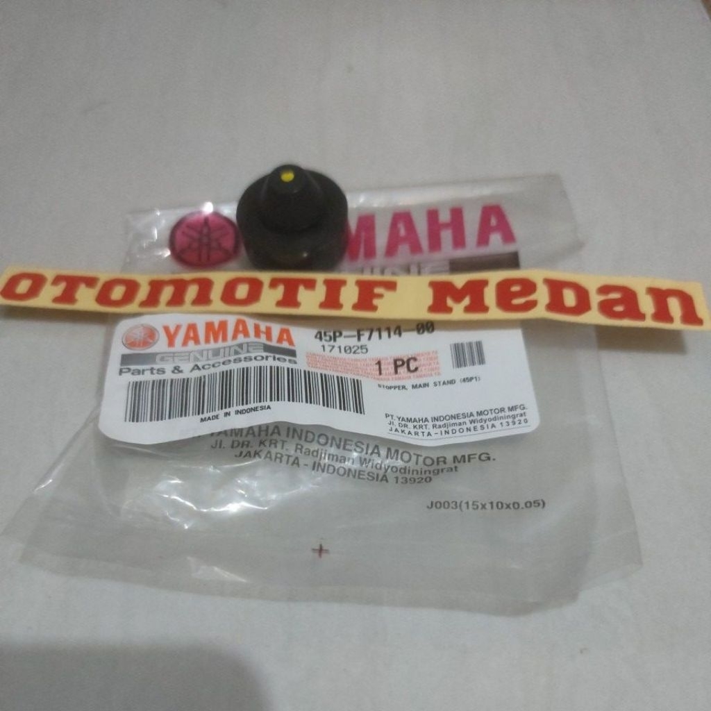 Karet Tahanan Bantalan Standar Dua 2 Tengah Cagak 2 Tengah Yamaha Byson Xmax X max 45P-F7114-00 Asli Original Yamaha