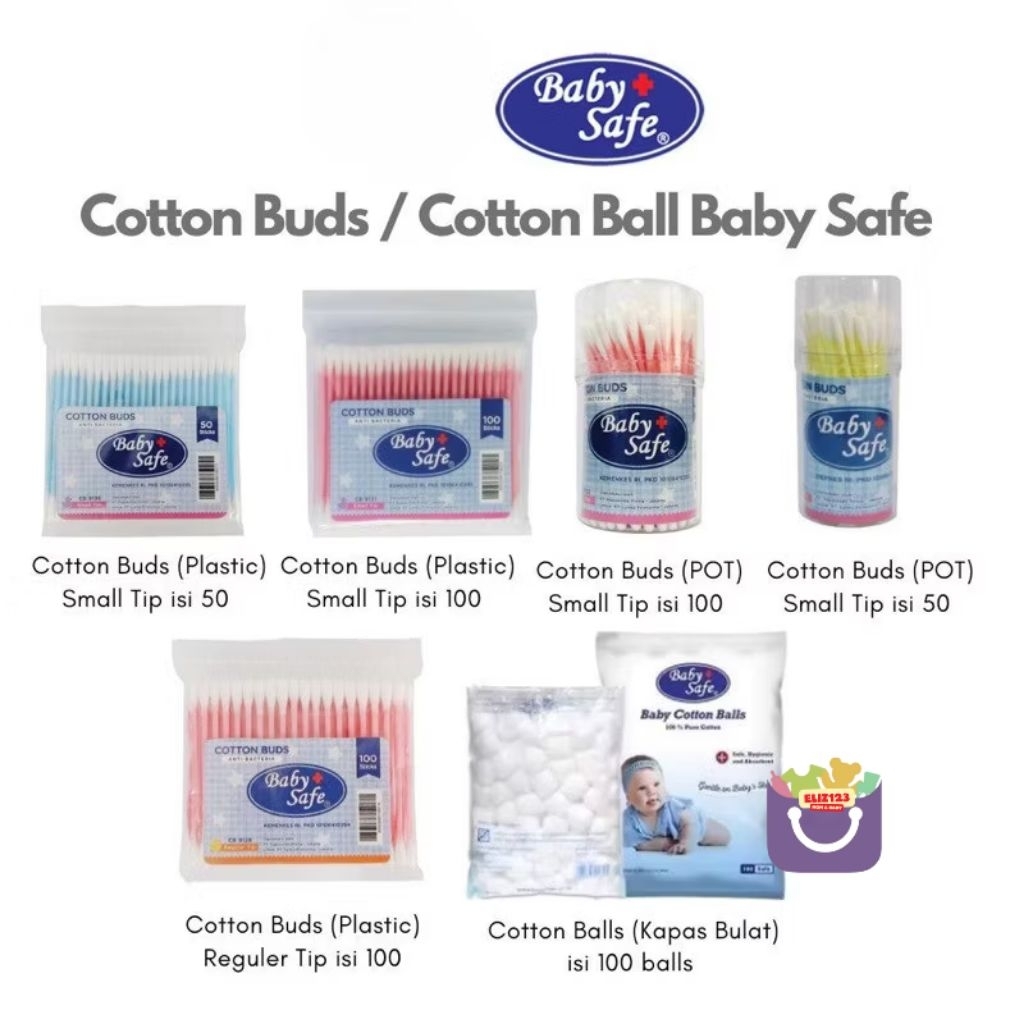 Baby Safe Cotton Buds - Ear Cleaner Babysafe CB9131 CB 9132