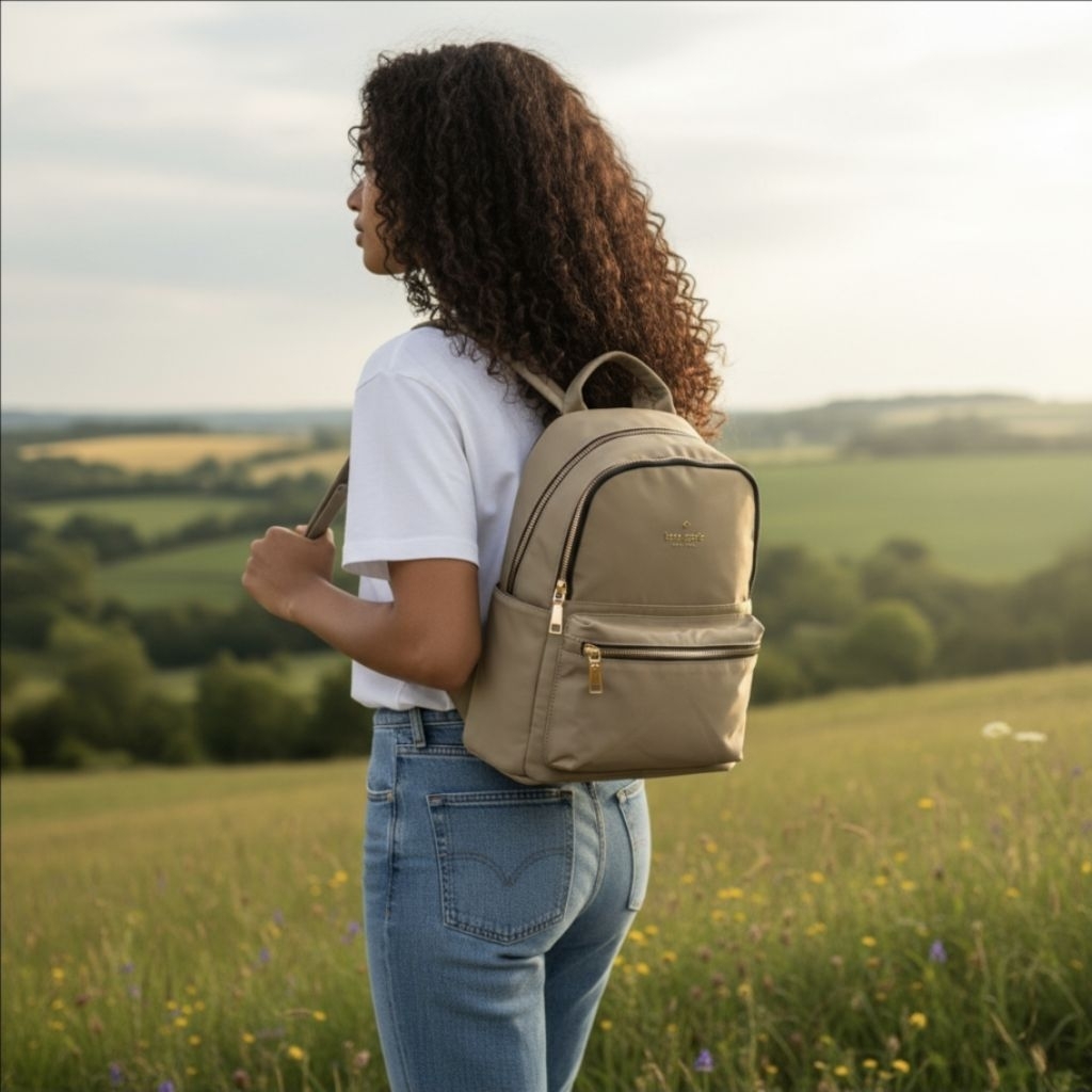 Medium Size Backpack Code 2321 Material Premium WaterproofNilon Imported Goods Price