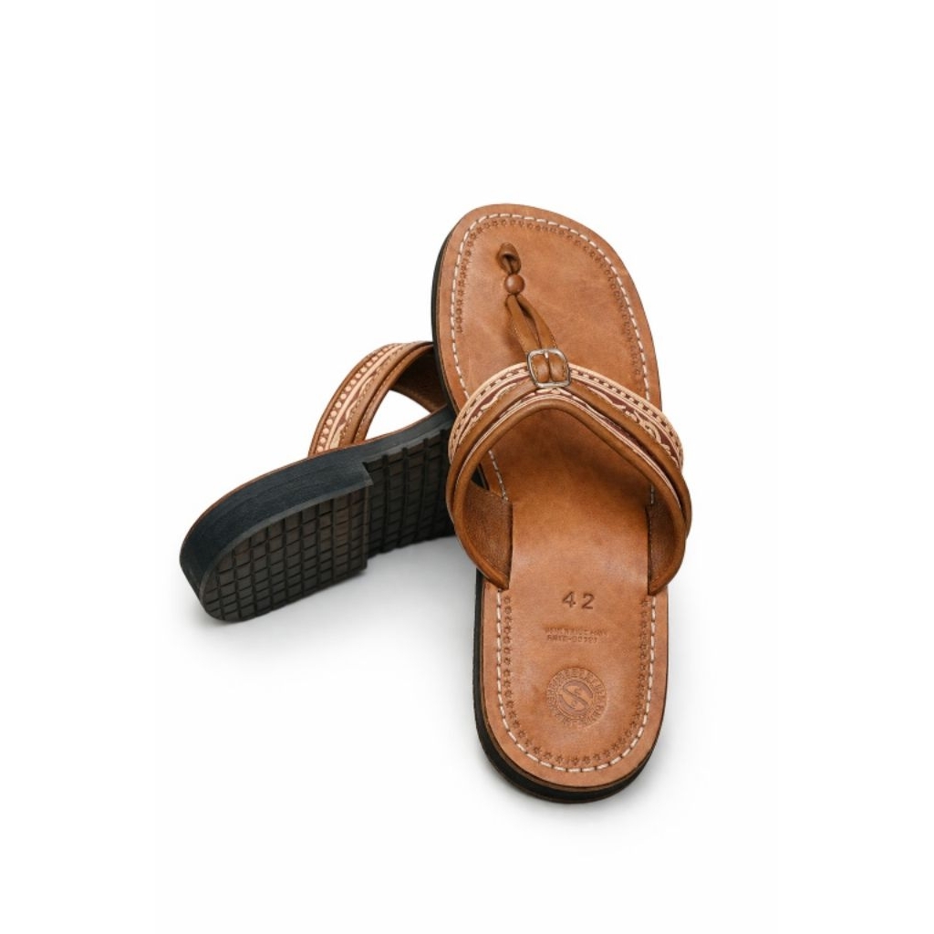 MINANG SPECIAL CAPAL, MINANG CAPAL/, CARVED DATUAK SANDALS MINANG SPECIAL LEATHER SANDALS CAPAL LELAKI