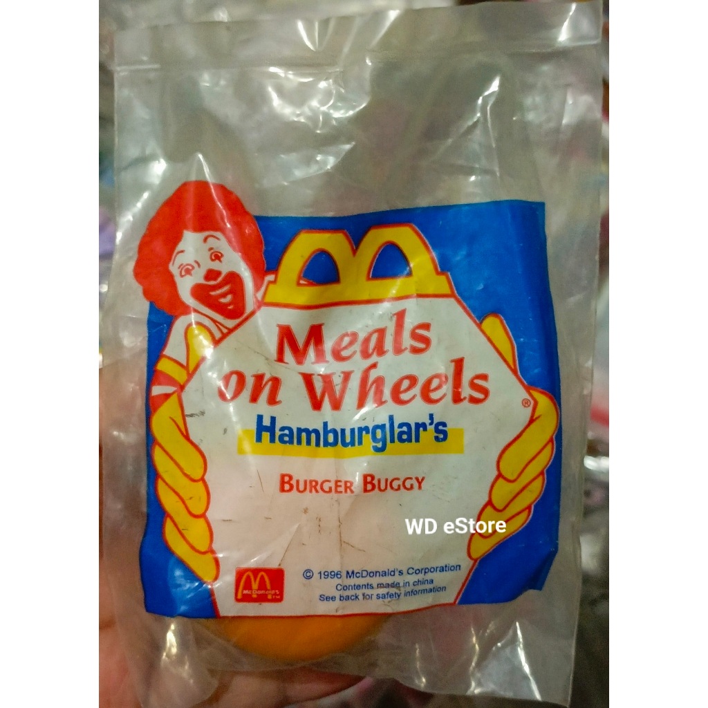 McDonald Happy Meal Toy Meals on Wheels, Hamburglar Burger Buggy