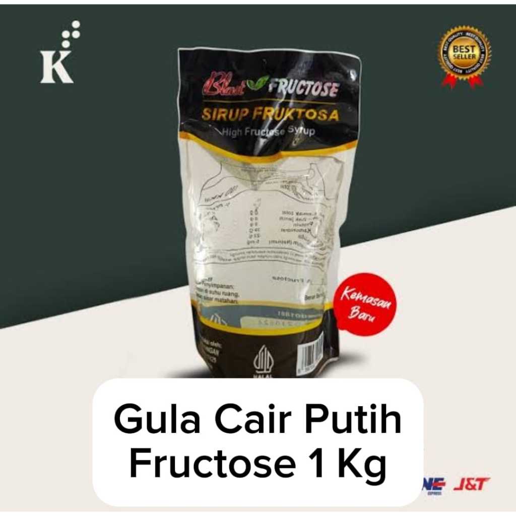 Fructose Premium Simple White Liquid Sugar Syrup 1 Kg