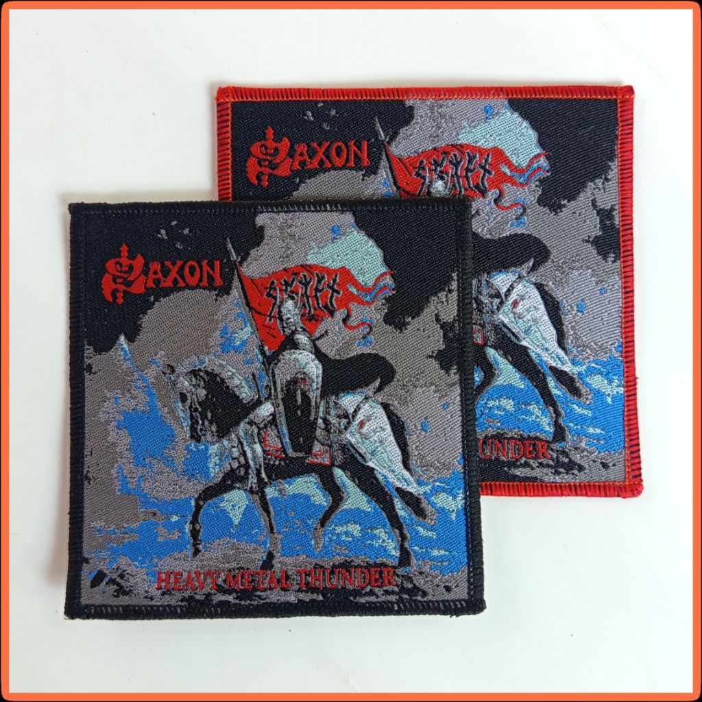 Saxon Woven Patch - Heavy Metal Fashion - Emblem Band - Music Merchandise - For Jacket & Vest