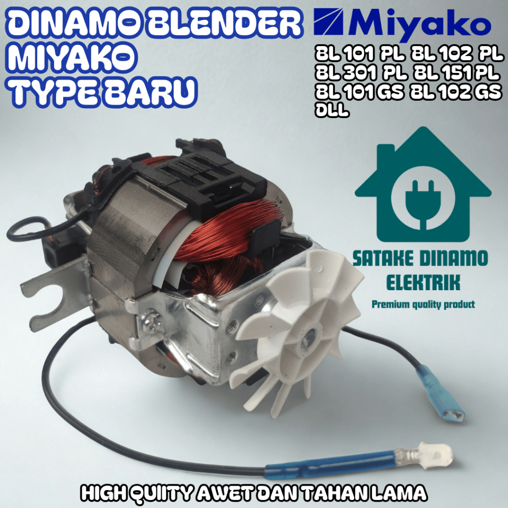 MESIN MIYAKO BLENDER DYNAMO NEW TYPE BL101PL BL 102PL BL101GS BL102GS ETC. MIYAKO BLENDER MACHINE DYNAMO