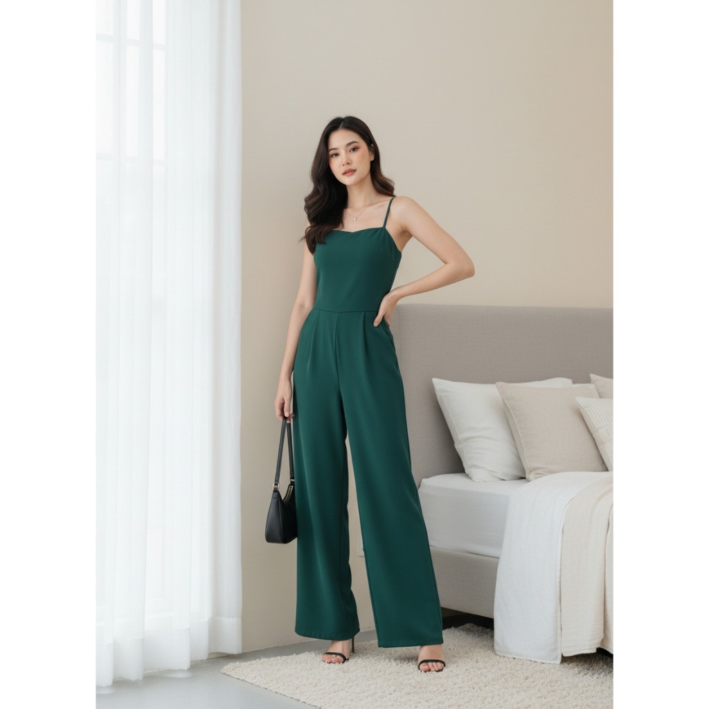 TRENDY CLOTHING SIMPLE TANKTOP JUMPSUITWanita SMALLTALI CULOTTS MADE FROM HYGT HOMEWEAR MATERIAL