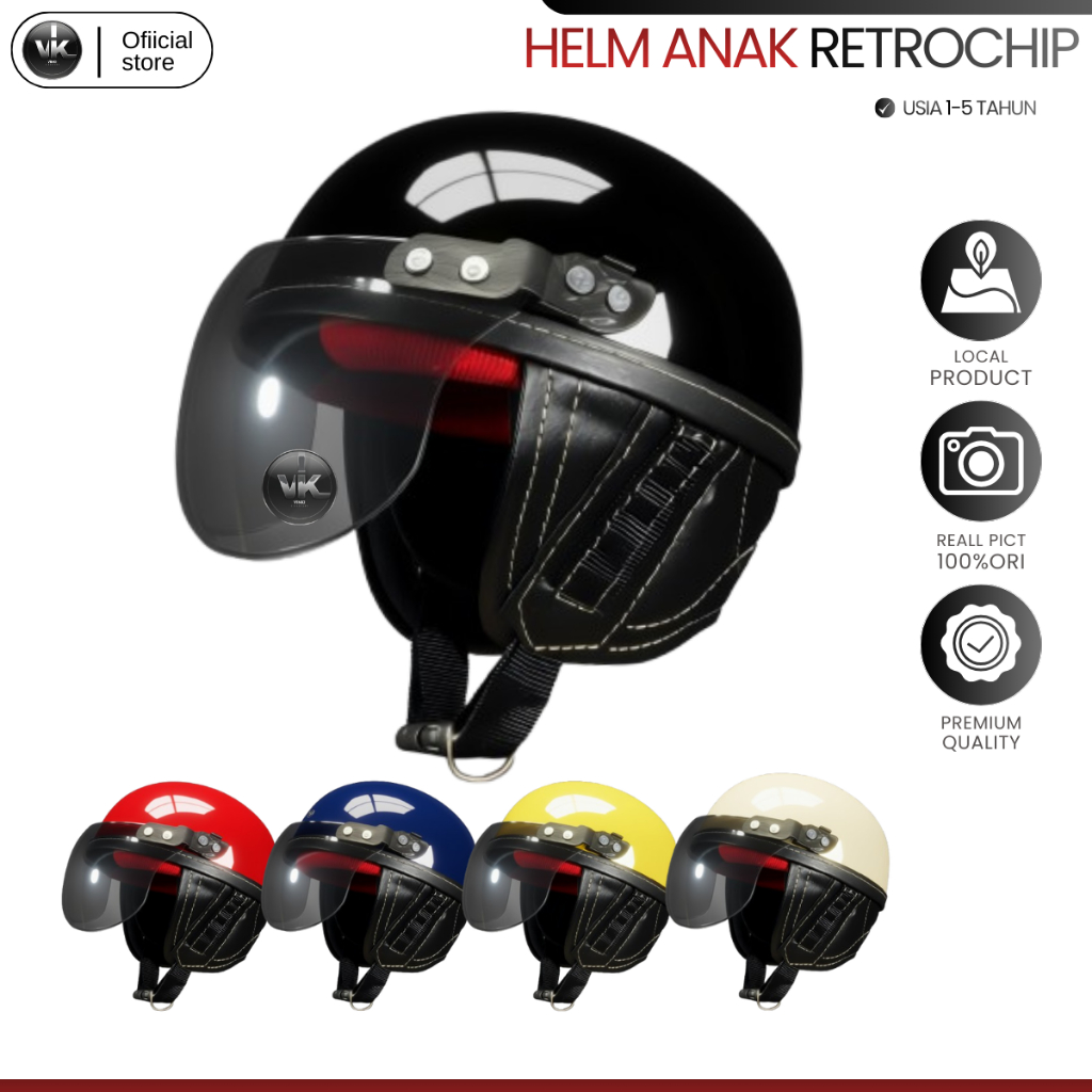 Vinki CHILDREN'S HELMET AGED 1-5 YEARS PREMIUM GLOSSY PAINT