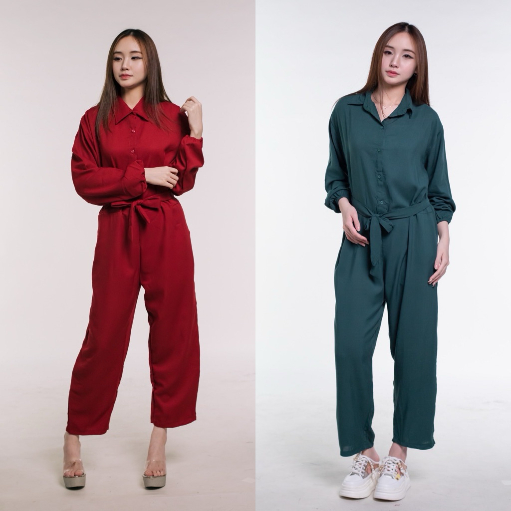 Jumbo jumpsuit Wanita big size jumpsuit/ Wanita basic overall/ POLOS oversize overall/ K1333