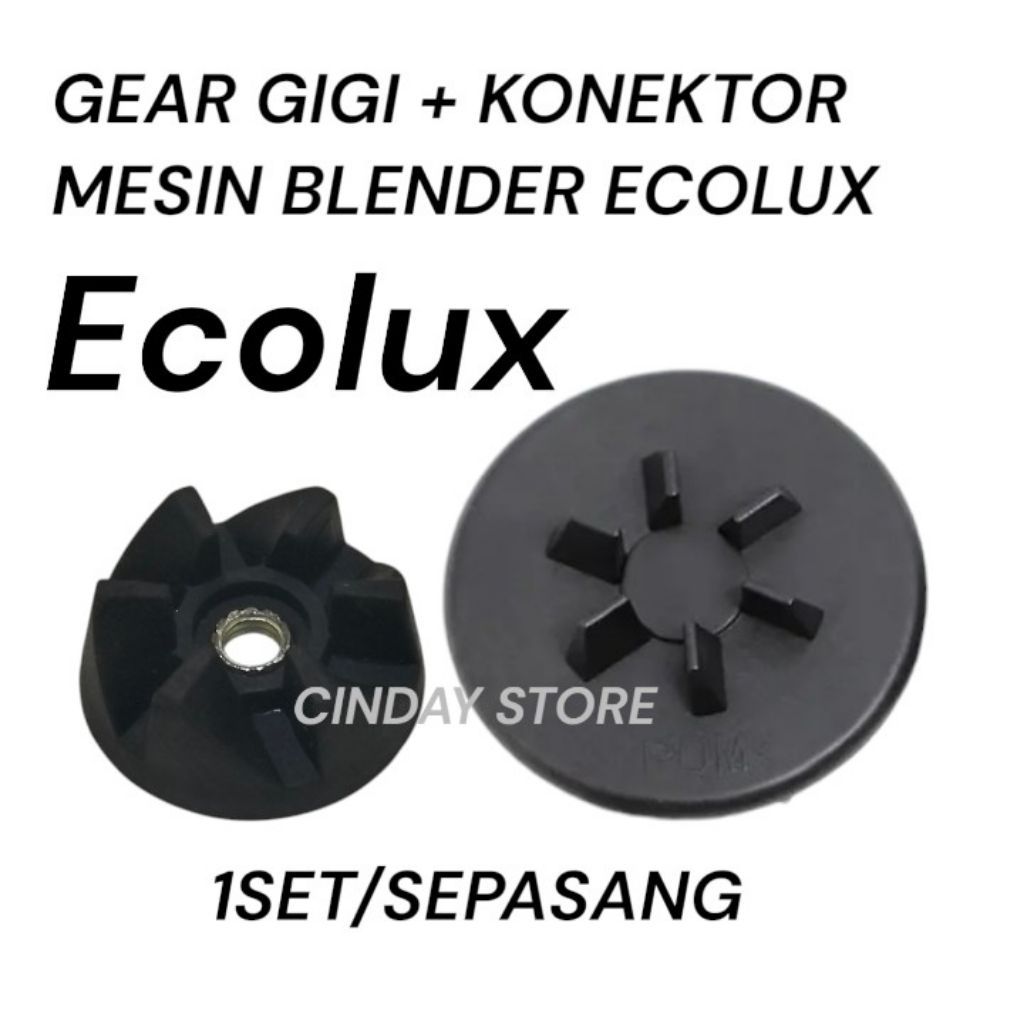 MESIN 1 SET OF RUBBER GEAR + ECOLUX BRAND BLENDER MACHINE CONNECTOR