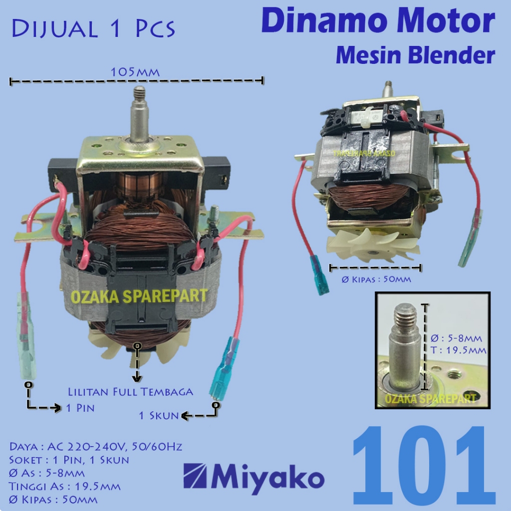 MESIN Blender engine Motor dynamo