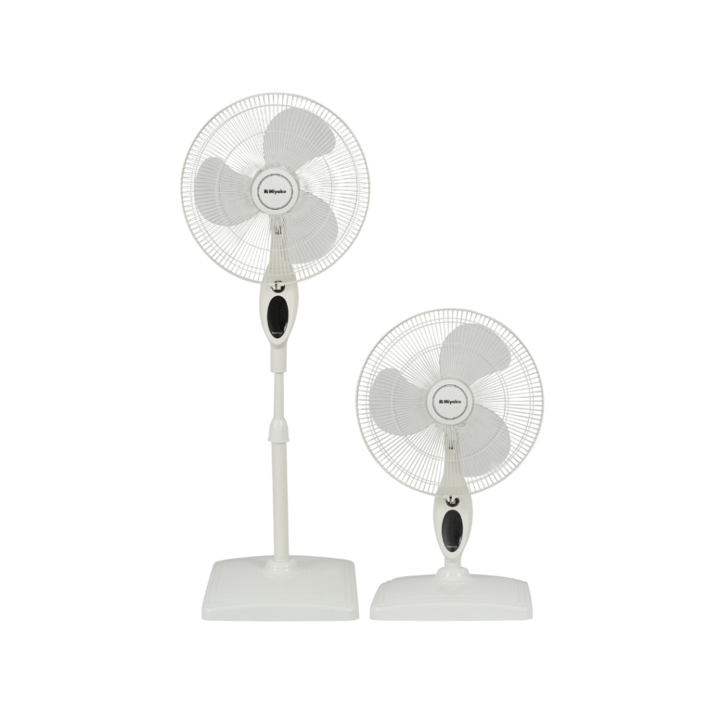 Miyako KAS-16 KPW Fan – 2IN1 Standing and Table Fan - Stand Fan & Desk Fan - 16 inch - 60 Watt